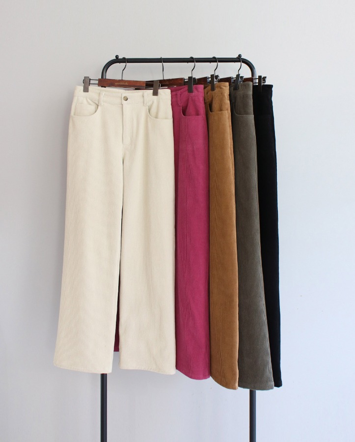 [premium] corduroy wide pants(5color)